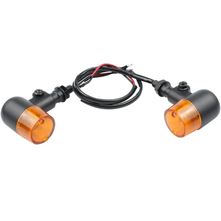 2 PCS Motorcycle Modified Steering Lamp Retro Metal Iron Shell Turning Light(Yellow Shell) - Turn Signal by PMC TechLife | Online Shopping South Africa | PMC TechLife | Buy Now Pay Later Mobicred