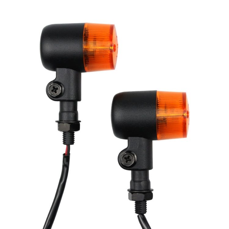 2 PCS Motorcycle Modified Steering Lamp Retro Metal Iron Shell Turning Light(Yellow Shell) - Turn Signal by PMC TechLife | Online Shopping South Africa | PMC TechLife | Buy Now Pay Later Mobicred