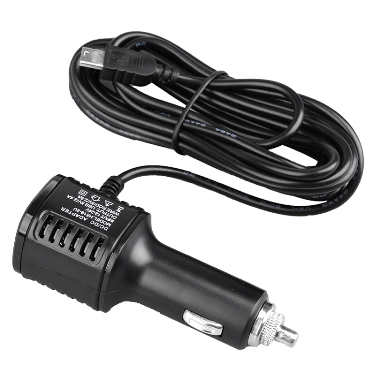 H519 Car Charger Driving Recorder Power Cord Dual USB With Display Charging Line, Specification: Mini Right Elbow - Cigar Socket by PMC TechLife | Online Shopping South Africa | PMC TechLife | Buy Now Pay Later Mobicred