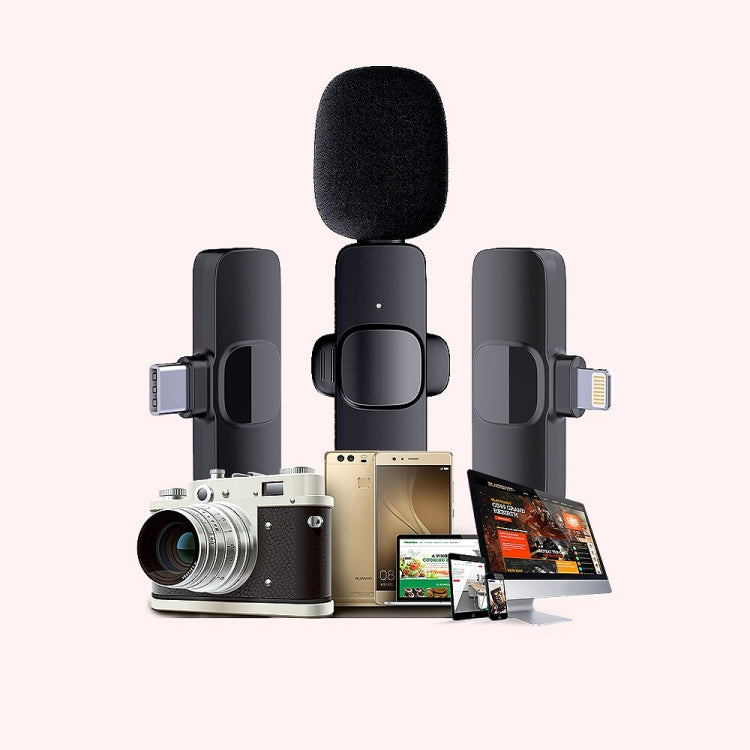 Lavalier Wireless Microphone Mobile Phone Live Video Shooting Small Microphone, Specification: Type C 1 To 2 - Microphone by PMC Jewellery | Online Shopping South Africa | PMC Jewellery | Buy Now Pay Later Mobicred