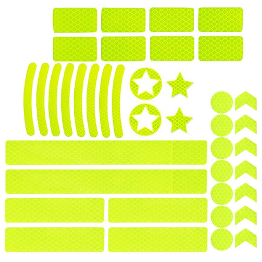 Motorcycle Bicycle broach Reflective Sticker Children Balance Scooter Luminous Sticker(Five-angle Star Fluorescent Yellow) - Decorative Accessories by PMC Jewellery | Online Shopping South Africa | PMC Jewellery | Buy Now Pay Later Mobicred