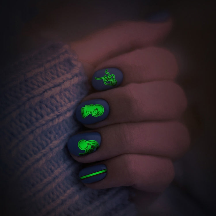 10 PCS Waterproof Sweat Proof Environmental Luminous DIY Nail Stickers(SN-139) - Nail Stickers by PMC Jewellery | Online Shopping South Africa | PMC Jewellery | Buy Now Pay Later Mobicred