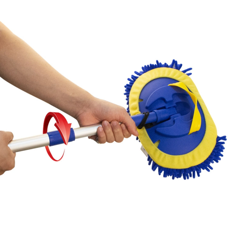 Chenille Water Brush Telescopic Rotary Roller Brush Cleaning Mop(Royal Blue) - free shipping - PMC TechLife - Order now!