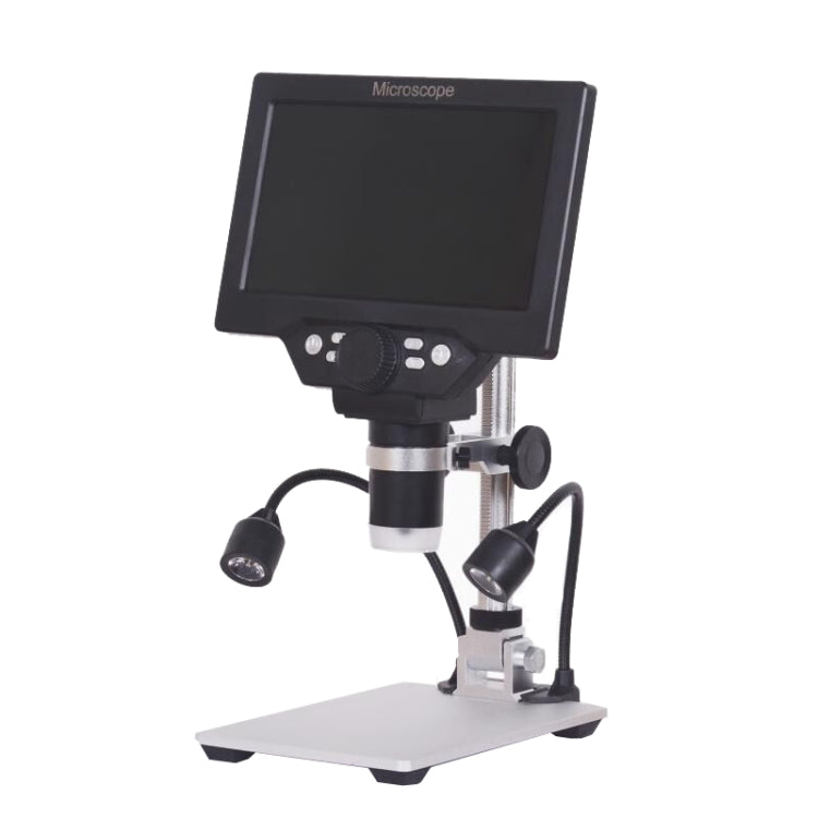 G1200D 7 Inch LCD Screen 1200X Portable Electronic Digital Desktop Stand Microscope(EU Plug With Battery) - free shipping - PMC TechLife - Order now!