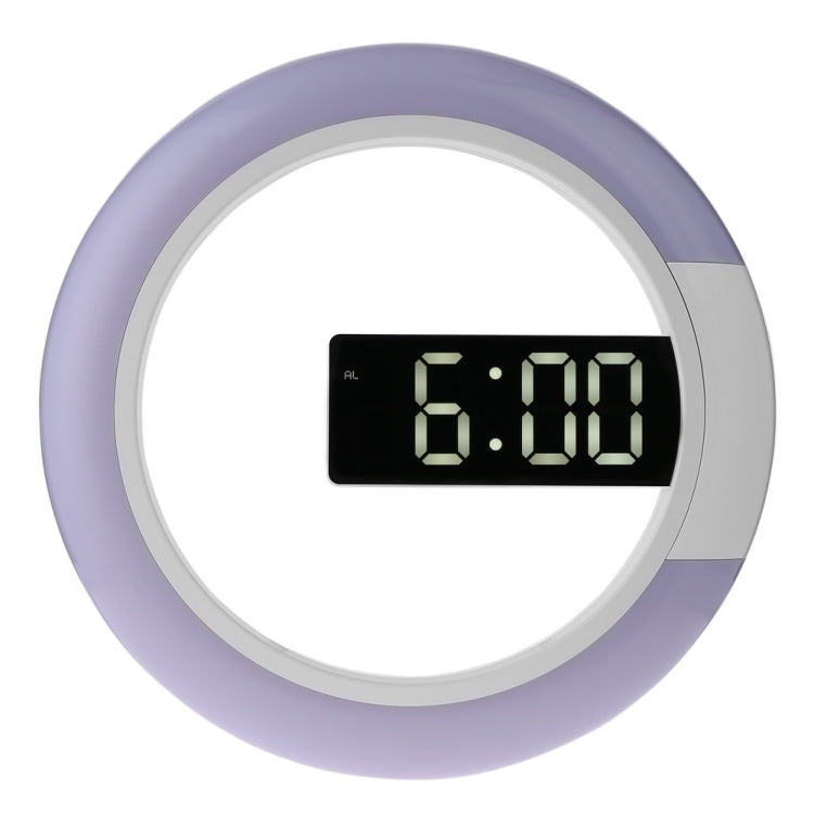 LED Mirror Hollow Wall Clock 7-color Switch Electronic Digital Display Wall Clock(White) - Wall Clock by PMc TechLife | Online Shopping South Africa | PMc TechLife | Buy Now Pay Later Mobicred