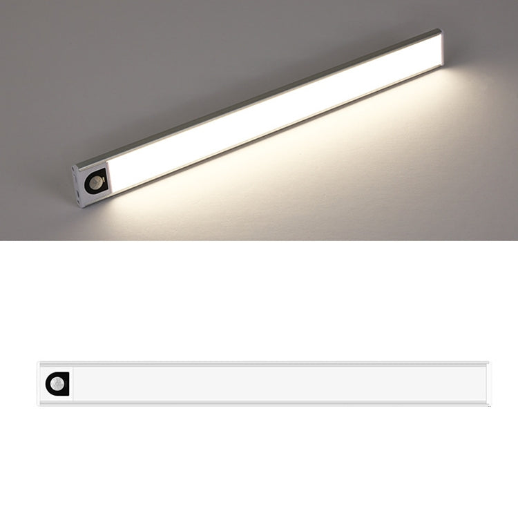 Intelligent Automatic Human Body Induction Wireless LED Lamp 60cm(Silver + Neutral Light) - Sensor LED Lights by PMc TechLife | Online Shopping South Africa | PMc TechLife | Buy Now Pay Later Mobicred