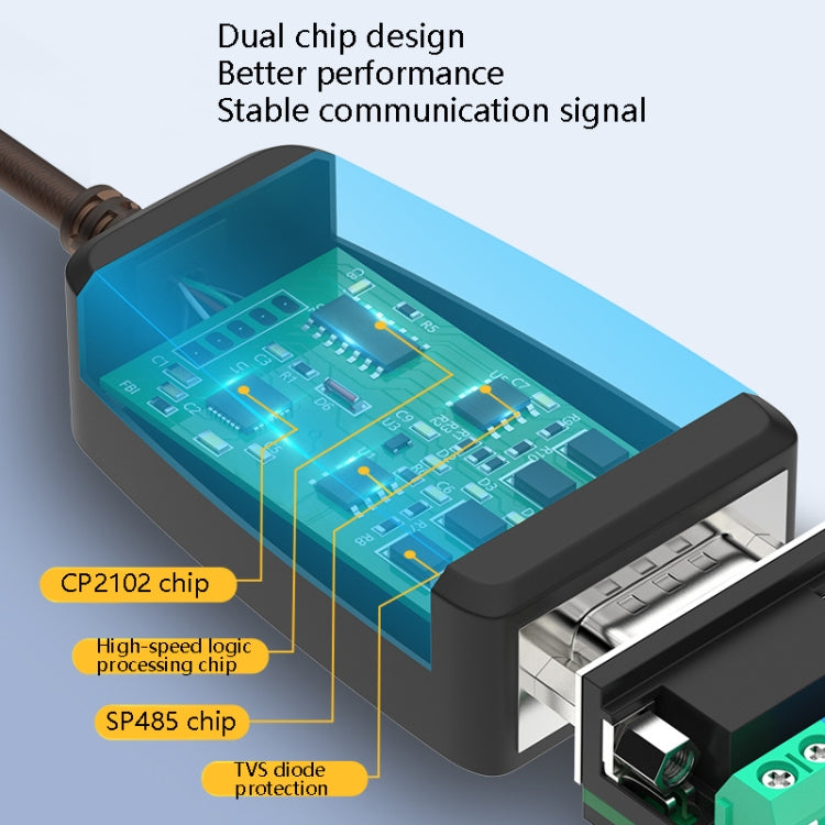 DTECH DT-5019 USB to RS485 / RS422 Conversion Cable, FT232 Chip, Length: 0.5m - RS485 / RS232 Series by DTECH | Online Shopping South Africa | PMC Jewellery