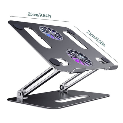 BONERUY P43F Aluminum Alloy Folding Computer Stand Notebook Cooling Stand, Colour: Silver - Cooling Pads by BONERUY | Online Shopping South Africa | PMC Jewellery | Buy Now Pay Later Mobicred