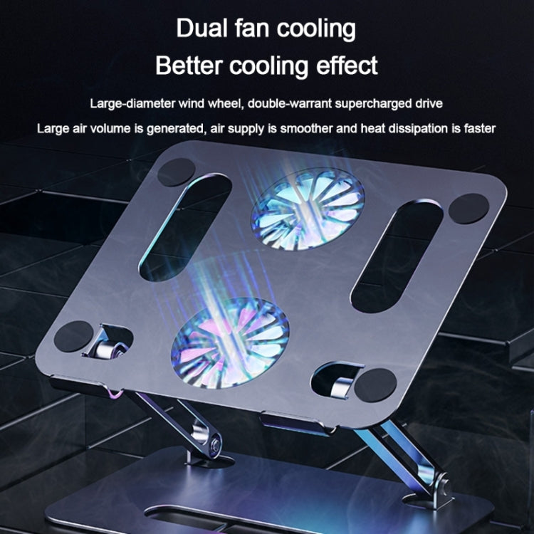 BONERUY P43F Aluminum Alloy Folding Computer Stand Notebook Cooling Stand, Colour: Silver - Cooling Pads by BONERUY | Online Shopping South Africa | PMC Jewellery | Buy Now Pay Later Mobicred