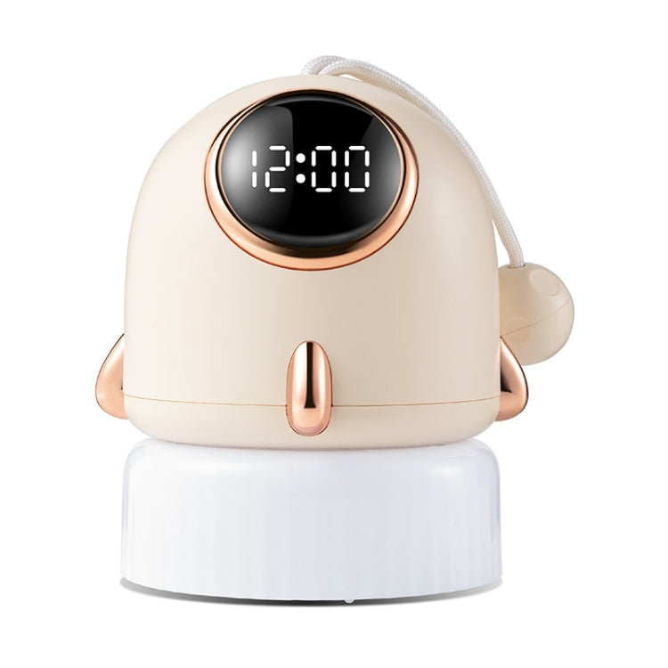 TW-L47 Small Rocket Portable Clock LED Projection Lamp(Beige) - Novelty Clock by PMc TechLife | Online Shopping South Africa | PMc TechLife | Buy Now Pay Later Mobicred
