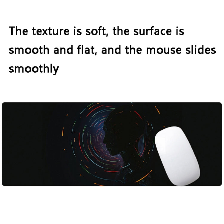 Hand-Painted Fantasy Pattern Mouse Pad, Size: 400 x 900 x 5mm Seaming(2 Silhouettes) - Mouse Pads by PMC Jewellery | Online Shopping South Africa | PMC Jewellery | Buy Now Pay Later Mobicred