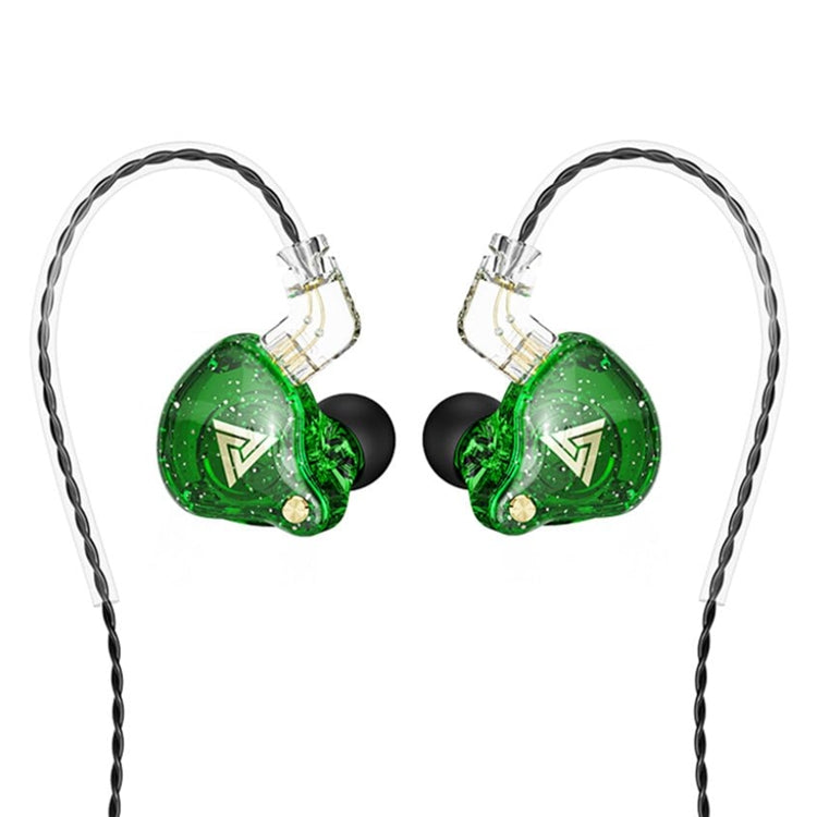 QKZ AK6 PRO HiFi Subwoofer In-Ear Wired Headphones with Mic(Green) - In Ear Wired Earphone by QKZ | Online Shopping South Africa | PMC Jewellery | Buy Now Pay Later Mobicred