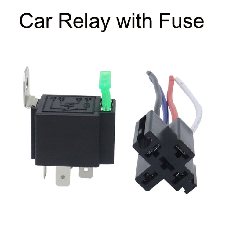 5 Sets JD2912 4 Pin Car Relay With Fuse, Rated voltage: 24V - Relays by PMC TechLife | Online Shopping South Africa | PMC TechLife | Buy Now Pay Later Mobicred