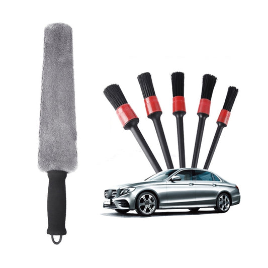 Car Air Outlet Cleaning Brush Interior Cleaning Tool, Style: Ruler Brush+5 PCS Brush - Car washing supplies by PMC Jewellery | Online Shopping South Africa | PMC Jewellery | Buy Now Pay Later Mobicred