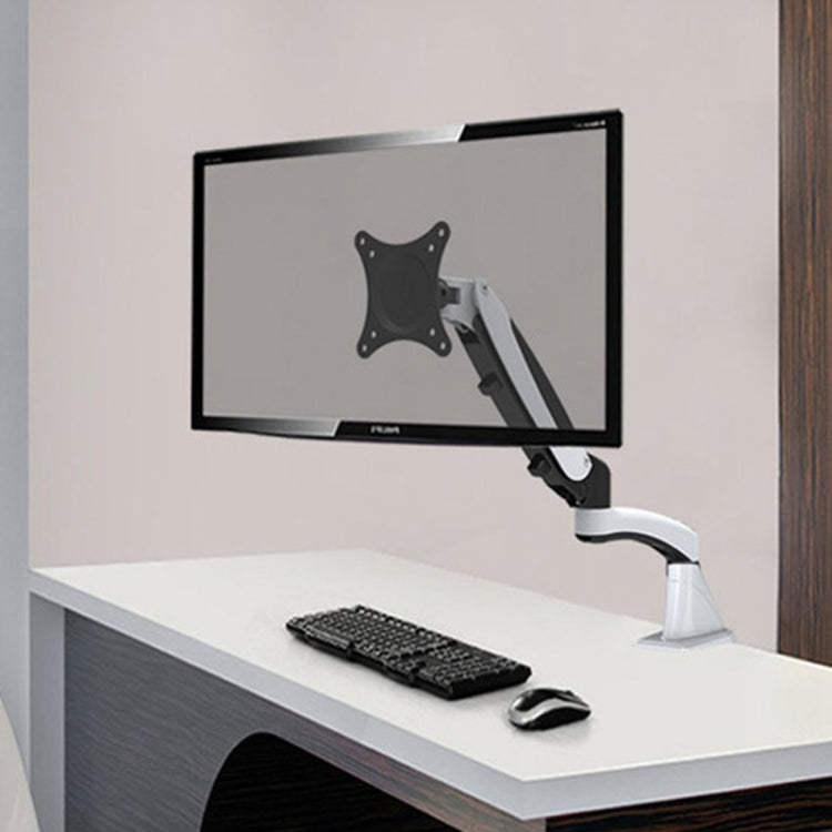 Gibbon Mounts Multifunctional Telescopic Rotating Lifting Monitor Stand, Color: GM112FG Perforation White - Laptop Stand by PMC Jewellery | Online Shopping South Africa | PMC Jewellery | Buy Now Pay Later Mobicred