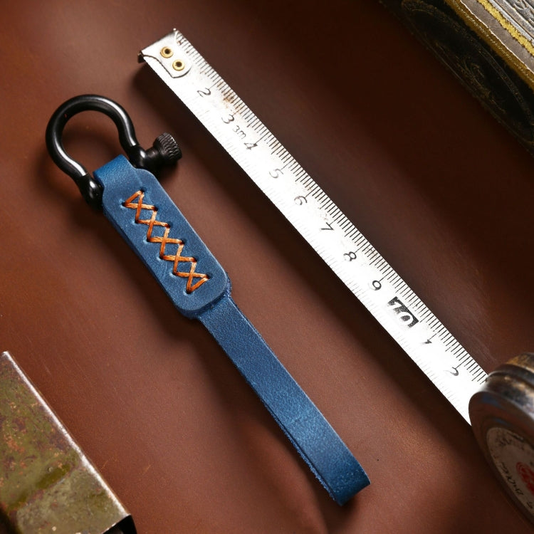 A001 Car Keychain Leather Long Key Rope(Crazy Horse Brown) - free shipping - PMC TechLife - Order now!