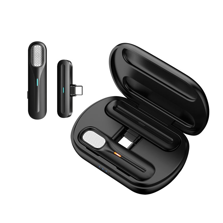 FerTo DX01 Wireless Collar Microphone 2.4G Live Broadcast Equipment, Style: TYPE-C + Charging Bin - free shipping - PMC Jewellery - Order now!