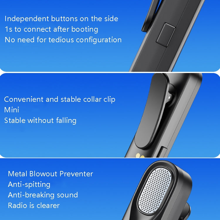 FerTo DX01 Wireless Collar Microphone 2.4G Live Broadcast Equipment, Style: TYPE-C + Charging Bin - free shipping - PMC Jewellery - Order now!