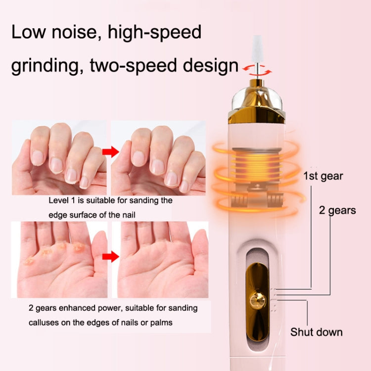 BZX5 5 In 1 USB Nail Polisher Peeling Manicure(Rose Pink) - Nail Art Equipment by PMC Jewellery | Online Shopping South Africa | PMC Jewellery | Buy Now Pay Later Mobicred