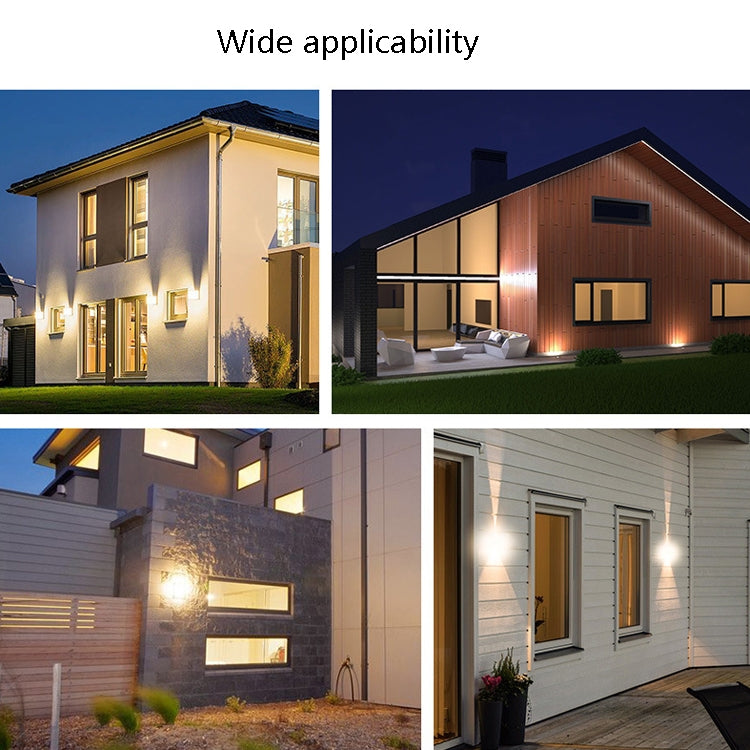 12 LEDs Garden Aluminum Double Head Wall Light(Warm White Light) - Wall Lamps by PMc TechLife | Online Shopping South Africa | PMc TechLife | Buy Now Pay Later Mobicred