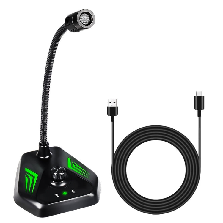 MI520 Desktop Computer Gooseneck Condenser Microphone USB Version with RGB Breathing Lamp - Microphone by PMC Jewellery | Online Shopping South Africa | PMC Jewellery | Buy Now Pay Later Mobicred