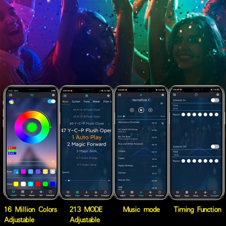 2.4G Remote Control LED Symphony Marquee Light Strip, Length: 10m 140 LEDs - Bare Board Light by PMc TechLife | Online Shopping South Africa | PMc TechLife | Buy Now Pay Later Mobicred