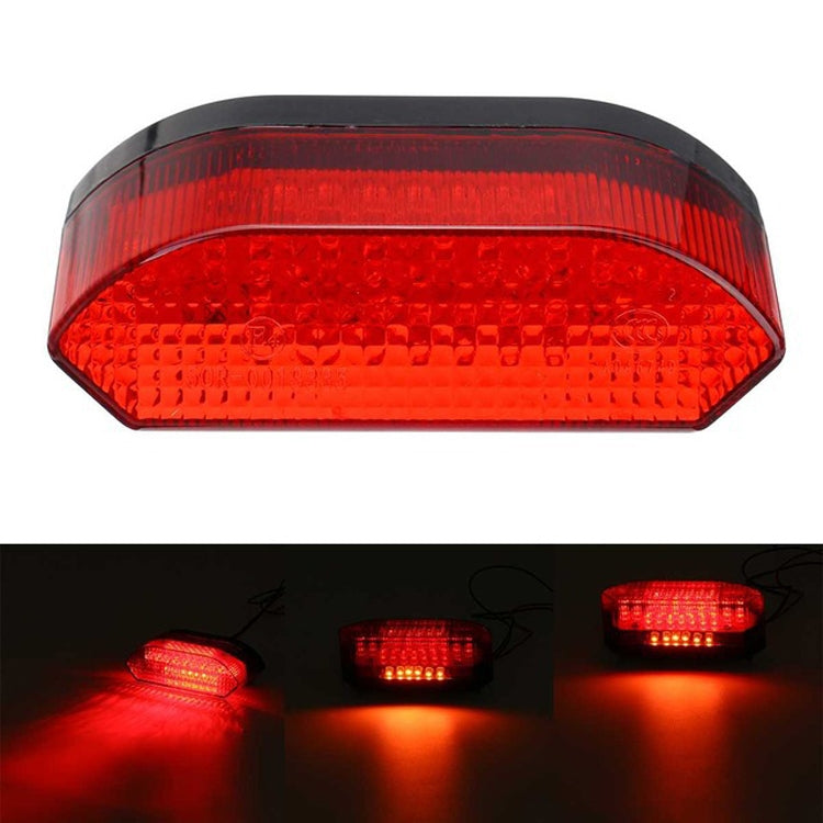 MK-285 Motorcycle LED Taillight Plate Light(Without Stand Red Cover) - Signal Lights by PMC Jewellery | Online Shopping South Africa | PMC Jewellery | Buy Now Pay Later Mobicred