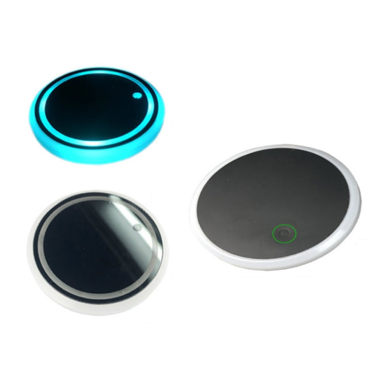 1 Pair 68mm LED Smart Light-Emitting Coaster Light Car Cup Slot Atmosphere Light(Brick) - Car Drink Holders by PMC TechLife | Online Shopping South Africa | PMC TechLife | Buy Now Pay Later Mobicred