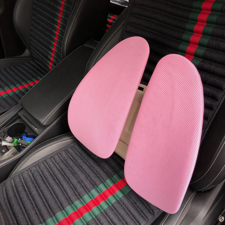 5297 Car Massage Seat Cushion(Beige with Pink) - free shipping - PMC TechLife - Order now!