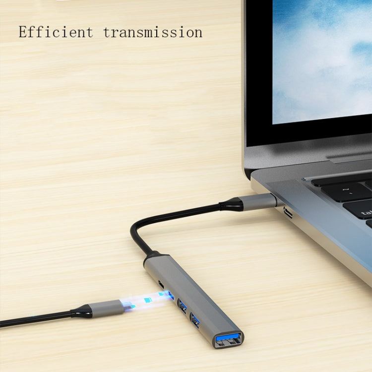 U5 Type-C Extender USB3.0 Splitter Multi-Port Expansion Dock, Number of interfaces: 5 in 1 (Type-C) - USB HUB by PMC Jewellery | Online Shopping South Africa | PMC Jewellery | Buy Now Pay Later Mobicred