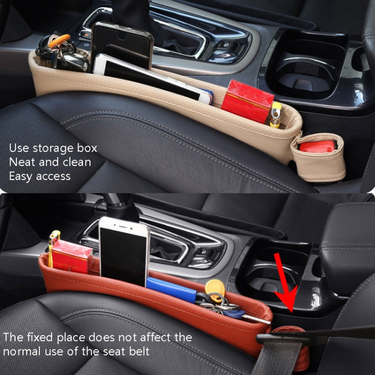 Car Seat Clamp Storage Box(Black Red Side) - Stowing Tidying by PMC Jewellery | Online Shopping South Africa | PMC Jewellery | Buy Now Pay Later Mobicred
