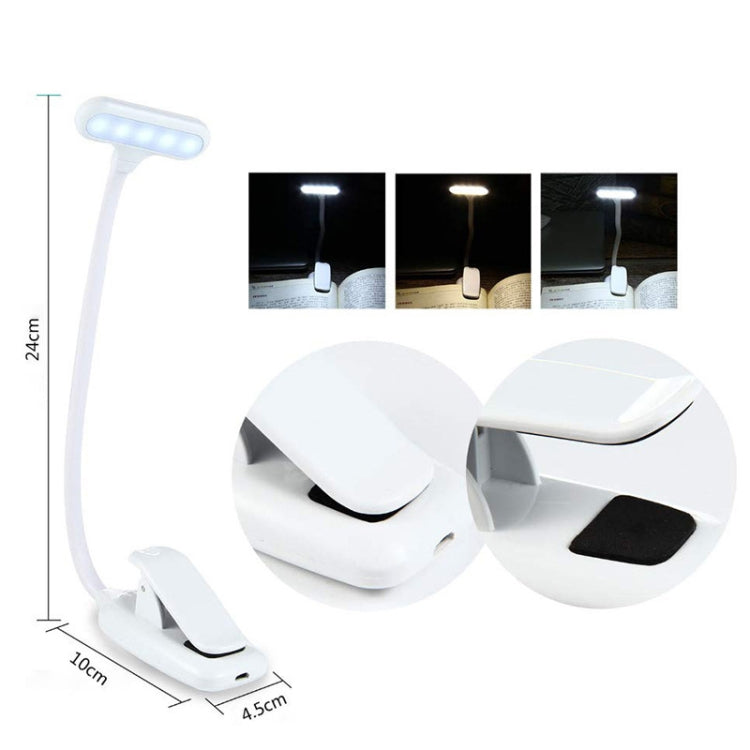 8021 Mini Book Clip Light LED Music Score Eye Protection Reading Lamp(Black) - Desk Lamps by PMc TechLife | Online Shopping South Africa | PMc TechLife | Buy Now Pay Later Mobicred