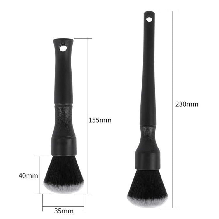 Car Air Conditioner Outlet Brush Interior Cleaning Soft Brush, Specification: Small+Large(Black) - Car washing supplies by PMC TechLife | Online Shopping South Africa | PMC TechLife | Buy Now Pay Later Mobicred