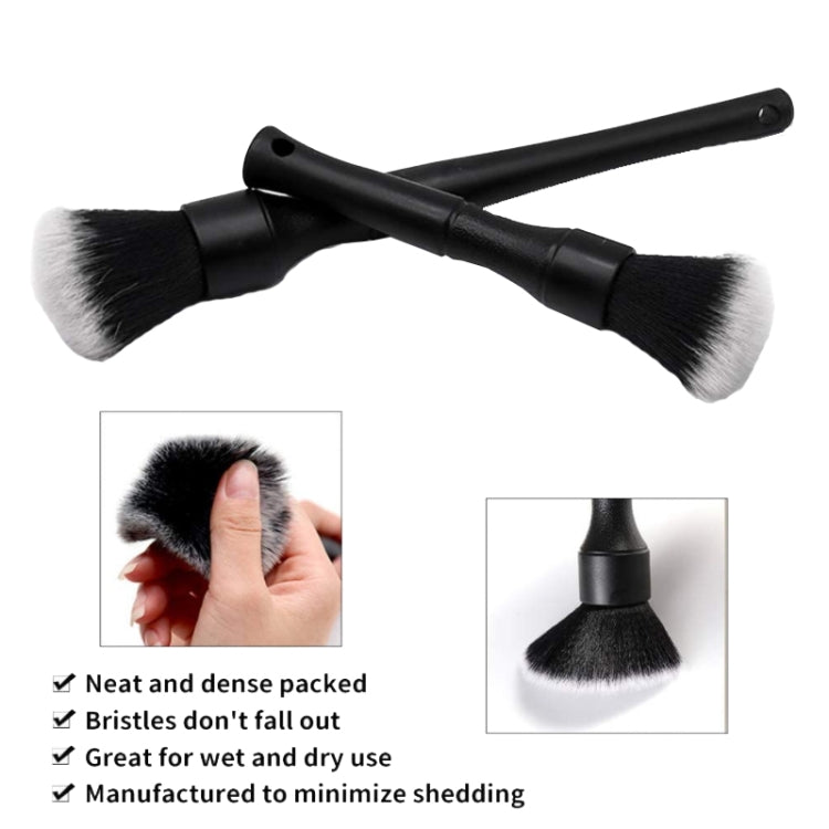 Car Air Conditioner Outlet Brush Interior Cleaning Soft Brush, Specification: Small+Large(Black) - Car washing supplies by PMC TechLife | Online Shopping South Africa | PMC TechLife | Buy Now Pay Later Mobicred