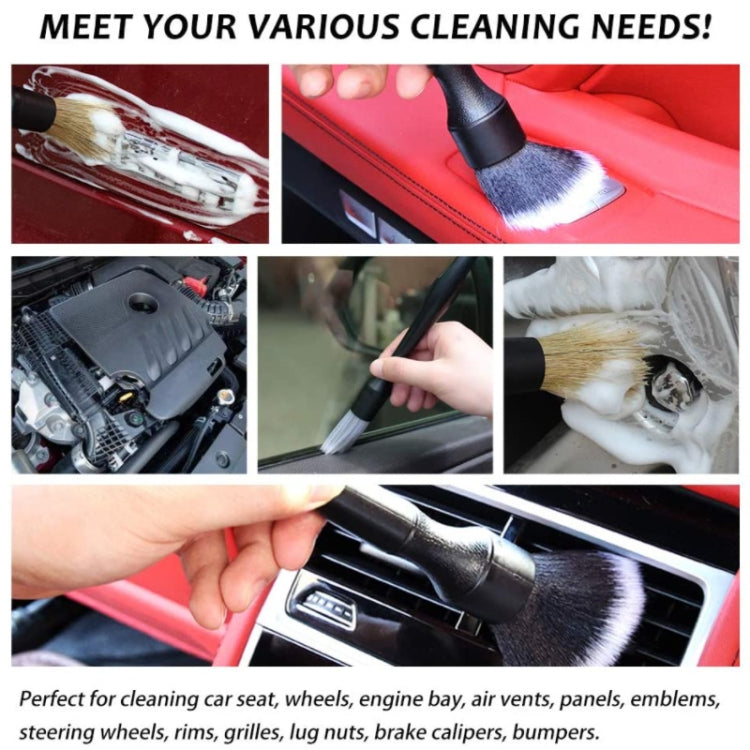 Car Air Conditioner Outlet Brush Interior Cleaning Soft Brush, Specification: Small+Large(Black) - Car washing supplies by PMC TechLife | Online Shopping South Africa | PMC TechLife | Buy Now Pay Later Mobicred