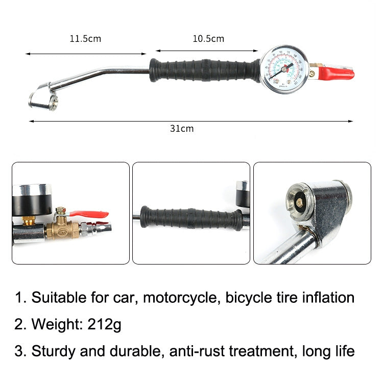 Car Tire Double-Ended Air Nozzle, Specification: Tobacco Bag With Gaselet - Other Tools by PMC TechLife | Online Shopping South Africa | PMC TechLife | Buy Now Pay Later Mobicred