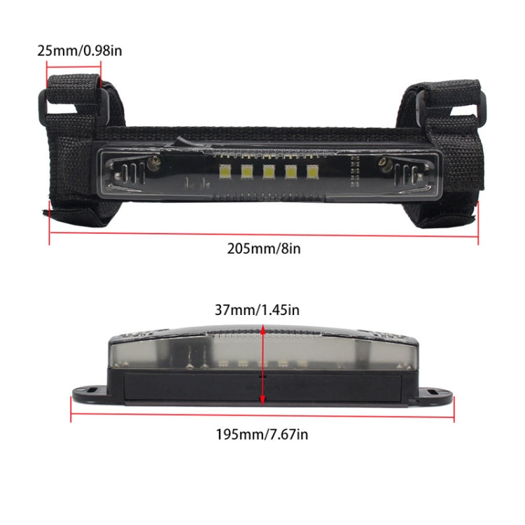 T-S007 Motorcycle Retrofit LED Bar Light Accessories For Polaris RZR(Smoke) - Signal Lights by PMC Jewellery | Online Shopping South Africa | PMC Jewellery | Buy Now Pay Later Mobicred