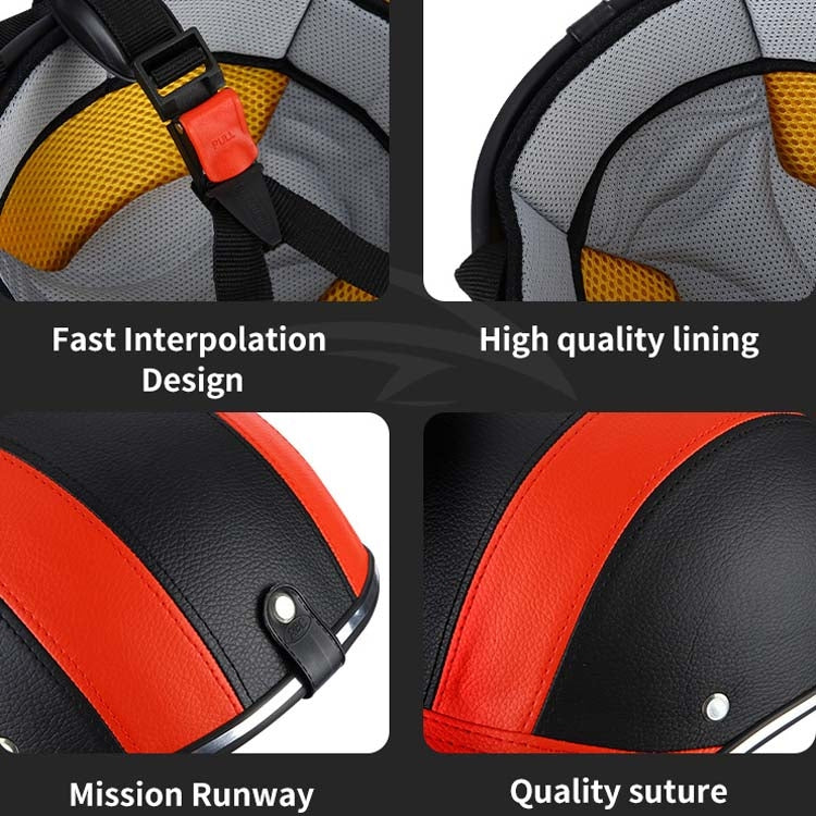 BSDDP A0322 Summer Half Helmet Lightweight Safety Helmet(Black) - Protective Helmet & Masks by BSDDP | Online Shopping South Africa | PMC TechLife | Buy Now Pay Later Mobicred
