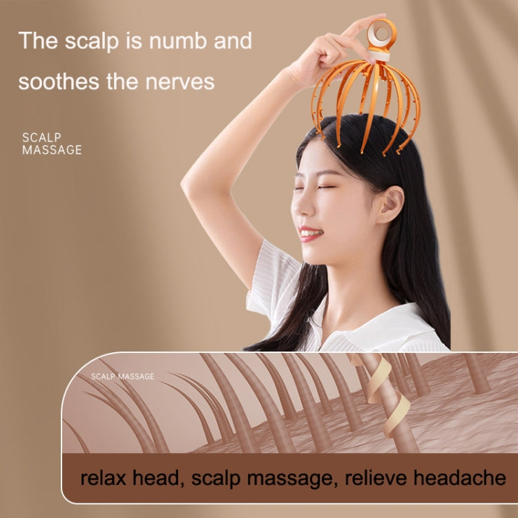 D18 Head Massager Relax Scalp Meridian Massager, Style: 18 Claw (Pink) - free shipping - PMC TechLife - Order now!