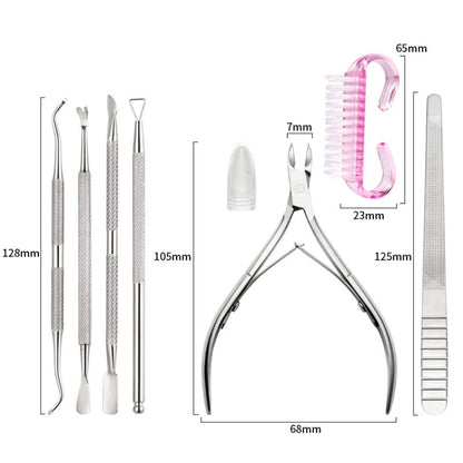 Stainless Steel Double Head Dead Skin Scissors Set, Specification: Set F - Grinding Tools & Accessories by PMC Jewellery | Online Shopping South Africa | PMC Jewellery | Buy Now Pay Later Mobicred