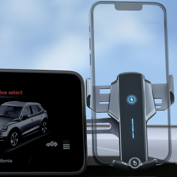 Sumi-tap 15W Hidden Suspension Screen Wireless Fast Charging Stand with Number Plate(Red) - Wireless Charger Holders by Sumi-tap | Online Shopping South Africa | PMC Jewellery | Buy Now Pay Later Mobicred