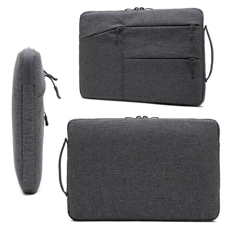 Zipper Type Polyester Business Laptop Liner Bag, Size: 13.3 Inch(Light Grey) - 13.3 inch by PMC Jewellery | Online Shopping South Africa | PMC Jewellery | Buy Now Pay Later Mobicred