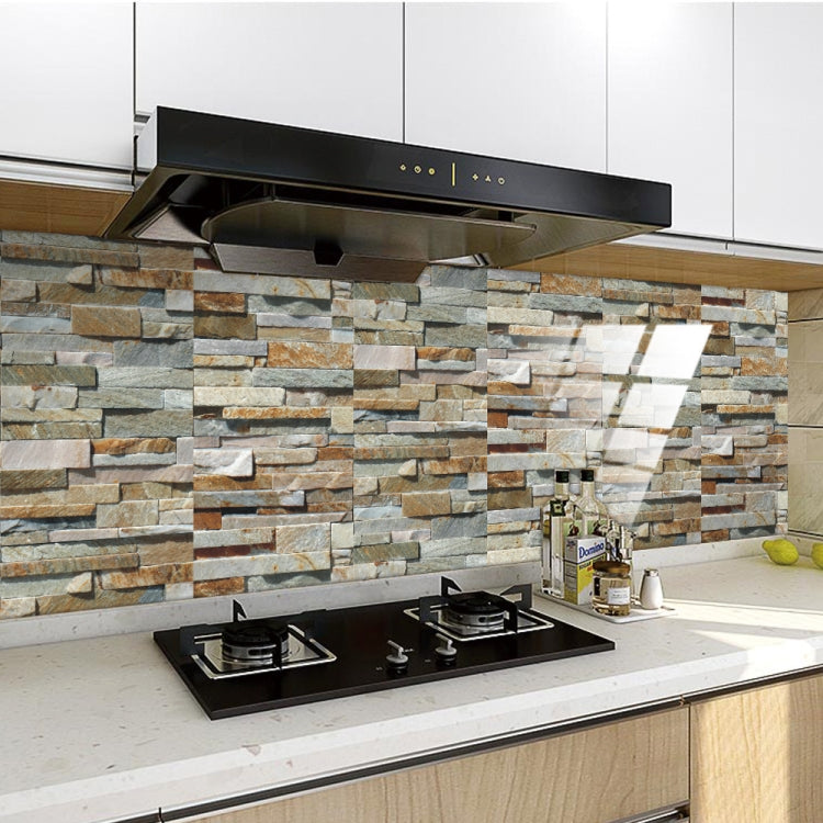 12 PCS 10 x 20cm Brick Pattern Crystal Film Glossy Tile Sticker Floor Sticker(KIT021) - Wall Tile Stickers by PMC TechLife | Online Shopping South Africa | PMC TechLife