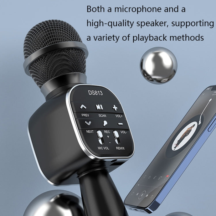 DS813 Live Wireless Bluetooth Microphone(Blue) - Microphone by PMC Jewellery | Online Shopping South Africa | PMC Jewellery | Buy Now Pay Later Mobicred