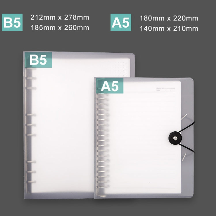 Transparent Matte PP Soft Shell Cover Hand Accountive Page, Style: A5 Horizontal Core - Notebooks by PMc TechLife | Online Shopping South Africa | PMc TechLife | Buy Now Pay Later Mobicred