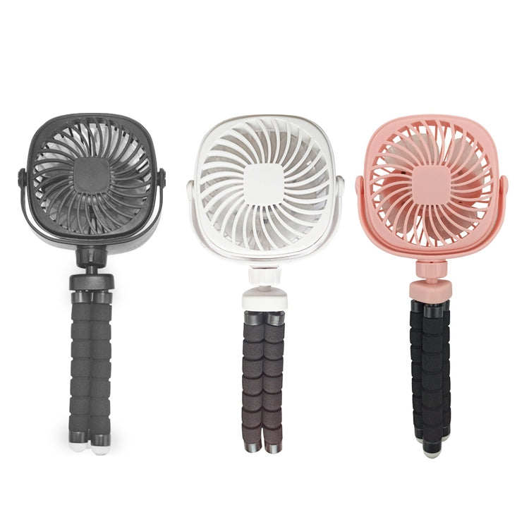 Octopus Stroller Deformation Fan Desktop Portable Handheld USB Small Fan, Colour: 2200mAh Black - Electric Fans by PMC Jewellery | Online Shopping South Africa | PMC Jewellery | Buy Now Pay Later Mobicred