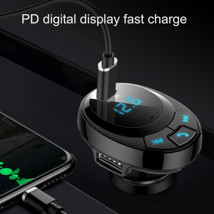 BT09 Car Bluetooth MP3 Digital Display Dual USB Charger(Black) - Bluetooth Car Kits by PMC TechLife | Online Shopping South Africa | PMC TechLife | Buy Now Pay Later Mobicred