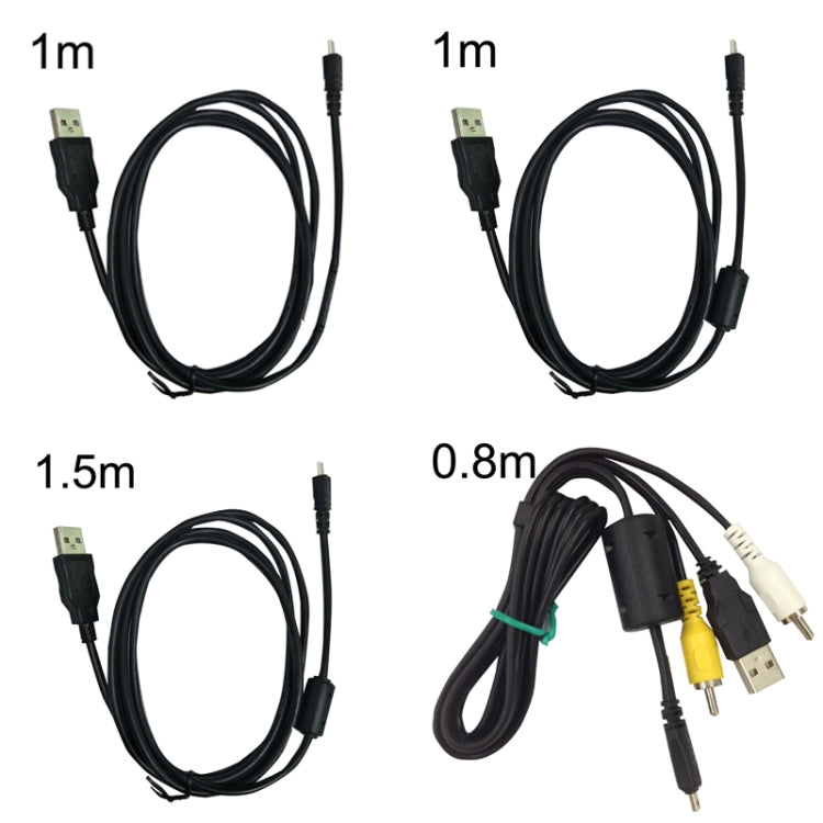 20 PCS 8Pin SLR Camera Cable USB Data Cable For Nikon UC-E6, Length: 0.8m With AV -  by PMC TechLife | Online Shopping South Africa | PMC TechLife | Buy Now Pay Later Mobicred
