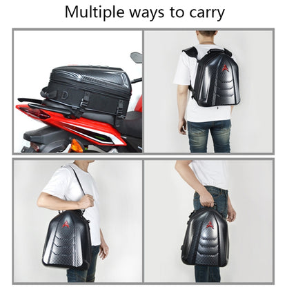 MOTOCENTRIC 11-MC-0113 Outdoor Riding Motorcycle Rear Seat Bag(Blue) - Bags & Luggages by MOTOCENTRIC | Online Shopping South Africa | PMC Jewellery | Buy Now Pay Later Mobicred