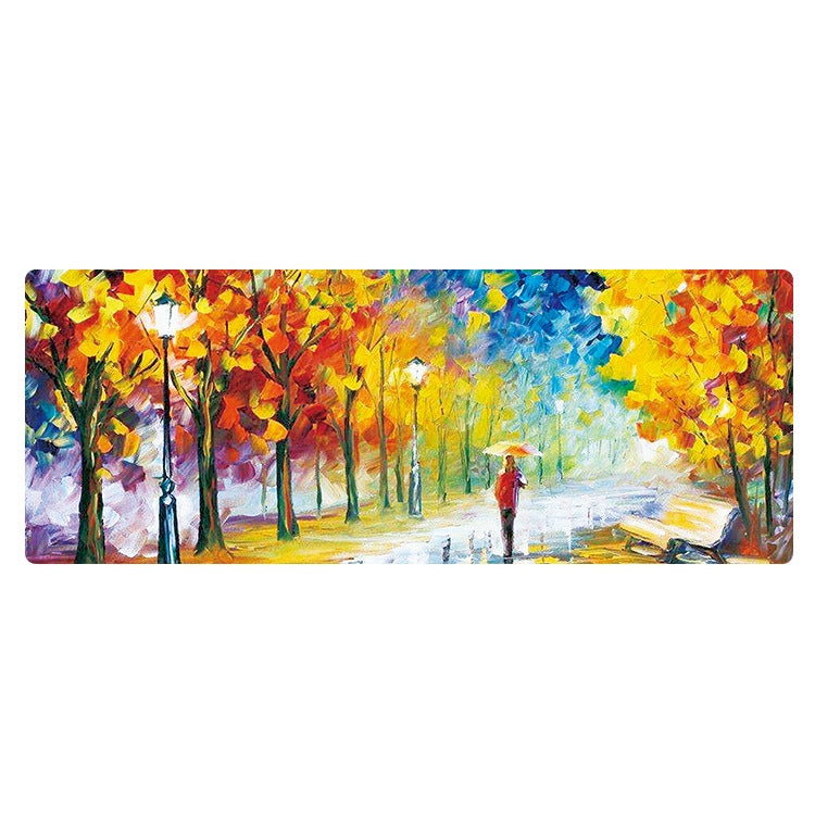 400x900x5mm Locked Am002 Large Oil Painting Desk Rubber Mouse Pad(Autumn Leaves) - Mouse Pads by PMC Jewellery | Online Shopping South Africa | PMC Jewellery | Buy Now Pay Later Mobicred